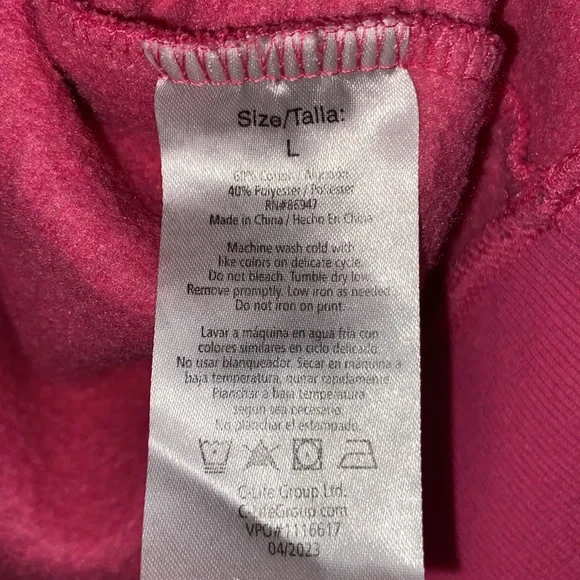 Barbie Crewneck Bubblegum Pink Fleece Sweatshirt-Size Large - Picture 6 of 8